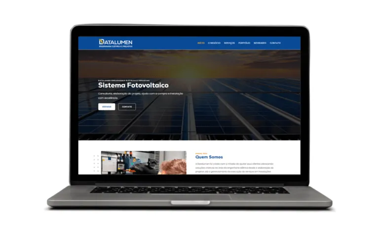 Projeto digital desenvolvido para Datalumen Engenharia Elétrica